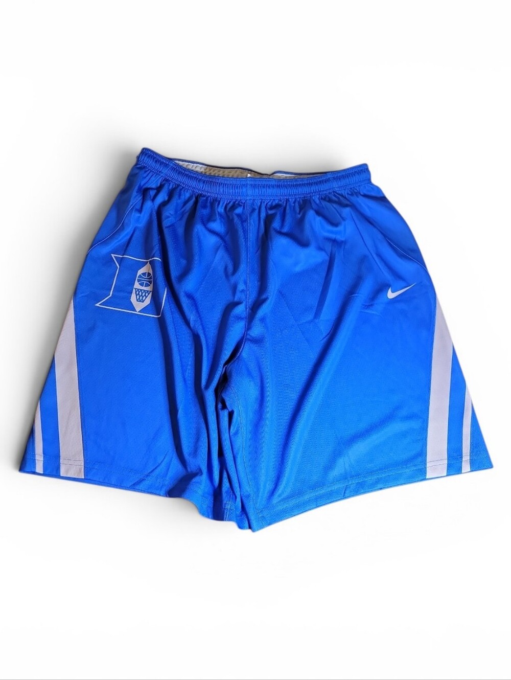 Nike Men’s Royal Blue Duke Athletic Shorts with Gray Stripes